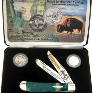 Navaja Case Cutlery American Bison/Buffalo Nickels CATBUFCE