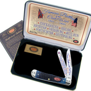 Navaja Case Cutlery Famous Battles of Civil War CAT-FB/BPB