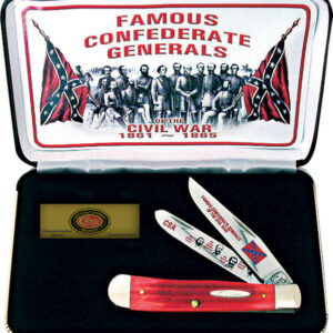 Navaja Case Cutlery Famous Confederate Generals CATFG/RPB