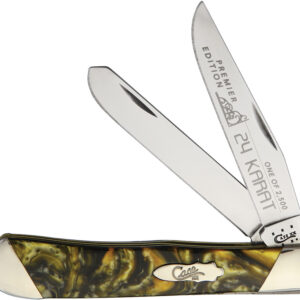 Navaja Case Cutlery Trapper 24 Karat S925424KT
