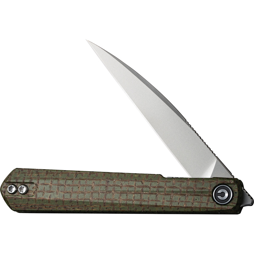 Navaja Civivi Clavi Linerlock Green Micarta C21019-3 - Image 5