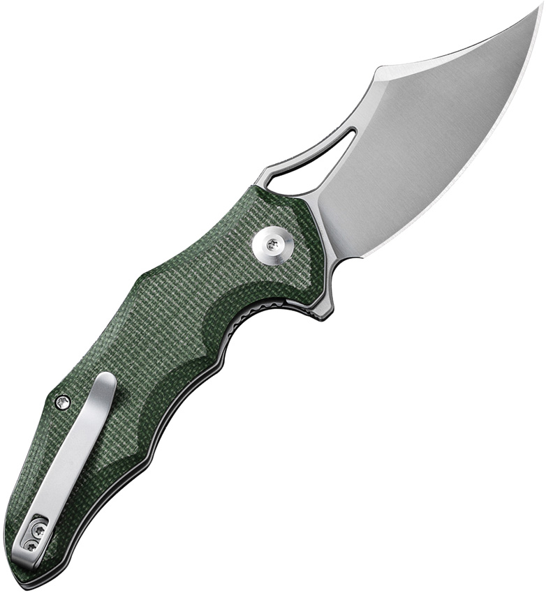 Navaja Civivi Chiro Linerlock Green Micarta C23046-2 - Image 3