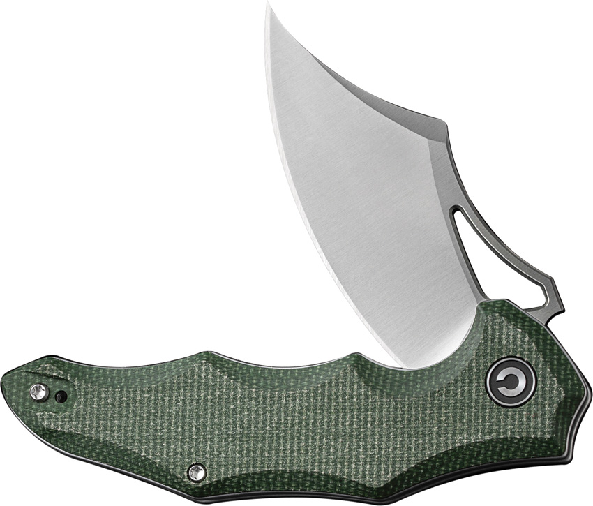 Navaja Civivi Chiro Linerlock Green Micarta C23046-2 - Image 4