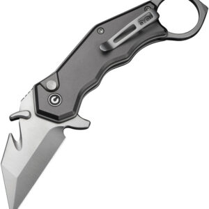 Navaja Civivi Amaroq Button Lock Gray C240181