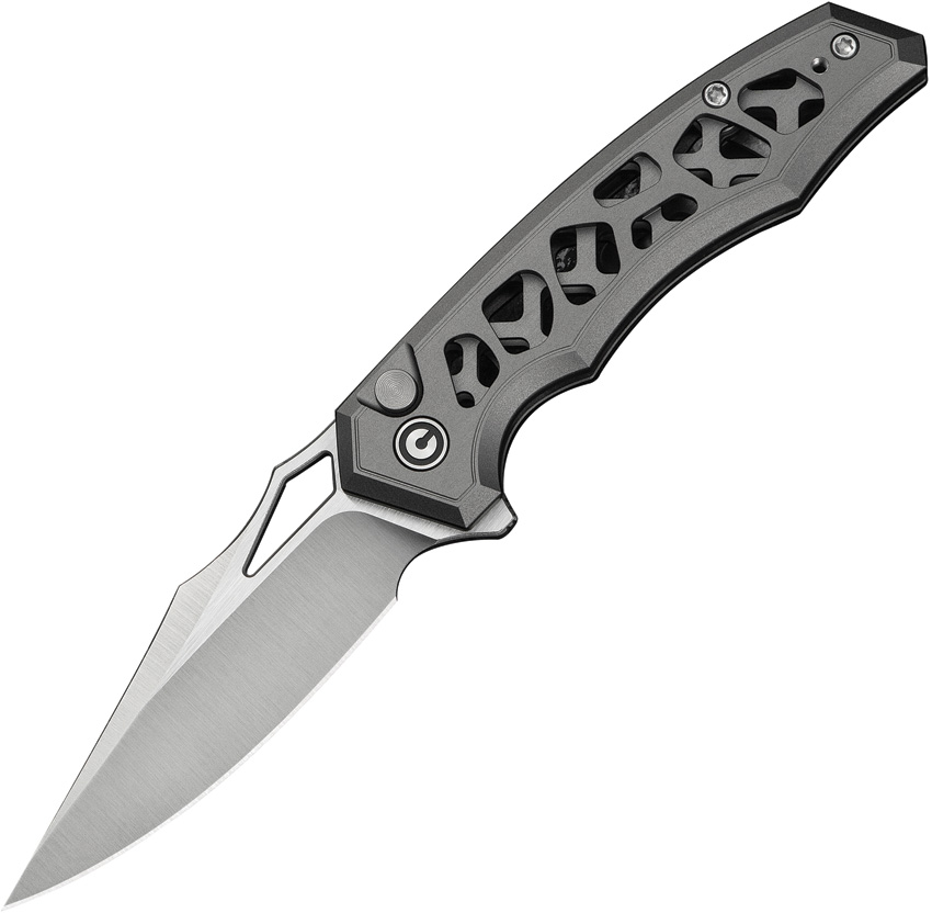 Navaja Civivi Anaaki Button Lock Gray C24039-2