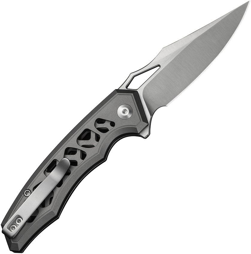 Navaja Civivi Anaaki Button Lock Gray C24039-2 - Image 3