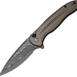 Navaja Civivi Kitefin Button Lock Brown Al C24091-DS1