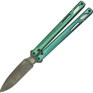 Cuchillo EOS Serpent Butterfly Knife Green ANTIQUE GREEN SERPENT