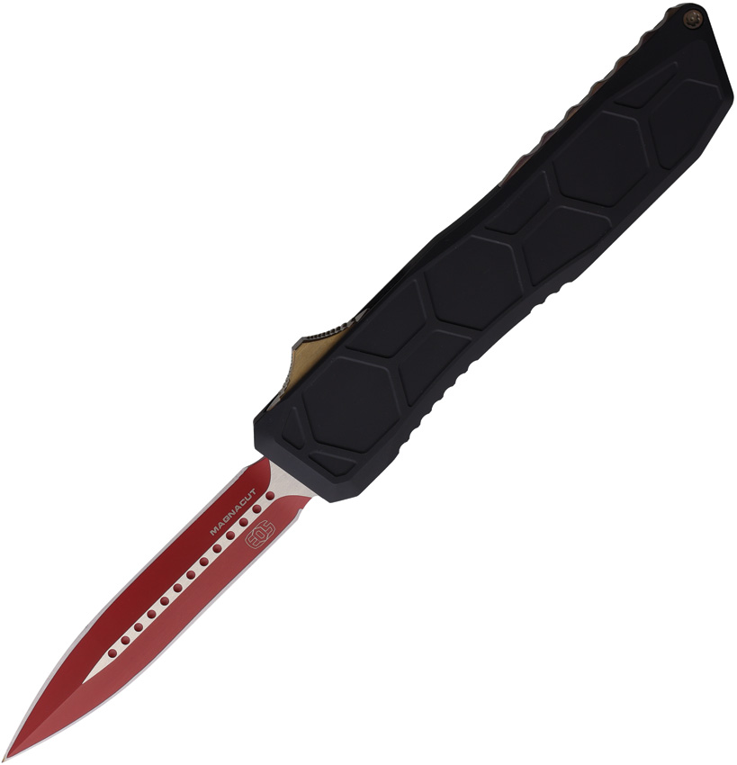 Navaja Automática EOS Auto Harpoon Otf Blk/Red Auto Black With Red Dagger