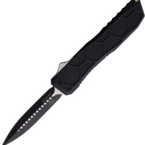 Navaja automática EOS Auto Harpoon OTF Black AUTO BLACK 2 TONE HEX DAGGER