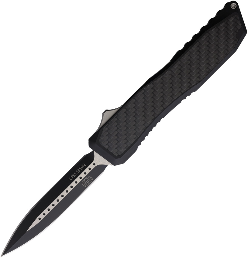 Navaja Automática EOS Auto Harpoon Otf Blk Cf Auto Tungsten Black Dagger