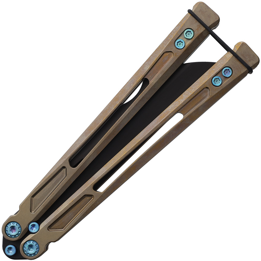 Navaja EOS Gremlin Balisong Brz/Blue Eos152 Gremlin Bali Bronze Blu - Image 2