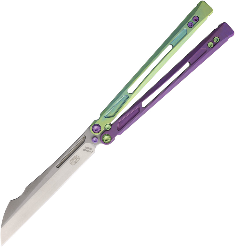 Navaja EOS Gremlin Balisong Grn/Ppl Gremlin Bali Joker