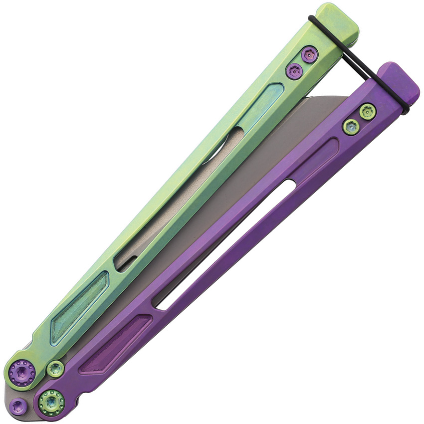 Navaja EOS Gremlin Balisong Grn/Ppl Gremlin Bali Joker - Image 2