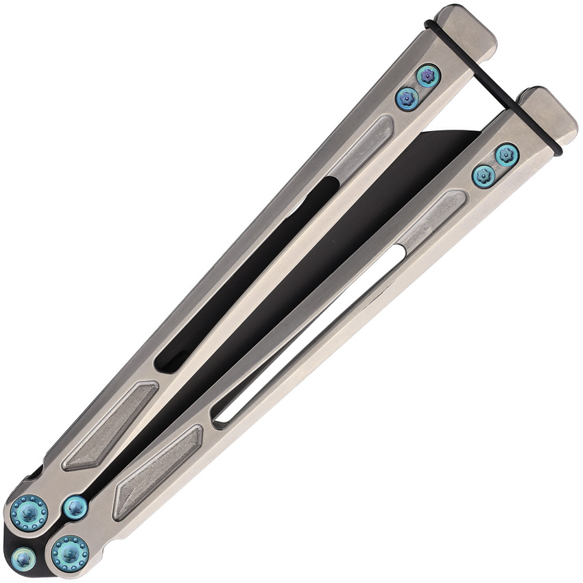 Navaja EOS Gremlin Balisong Satin/Blue Gremlin Bali Satin Blue - Image 2