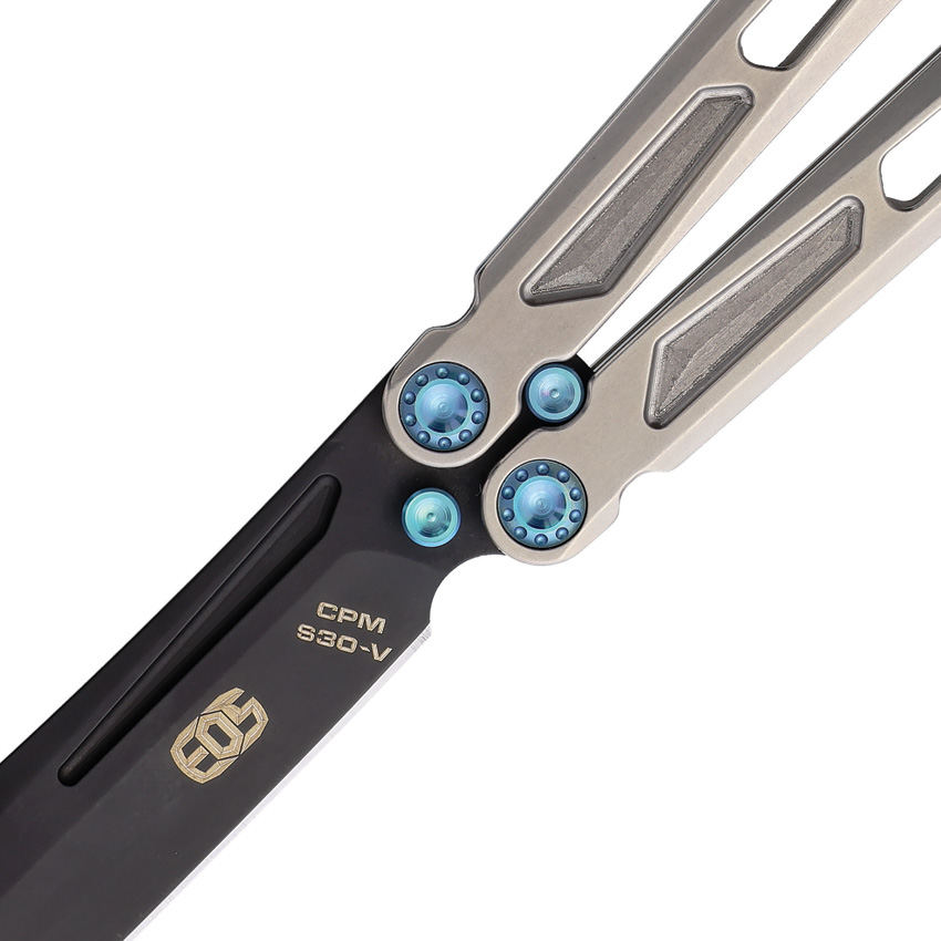 Navaja EOS Gremlin Balisong Satin/Blue Gremlin Bali Satin Blue - Image 3