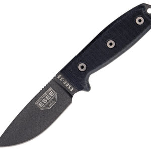 Cuchillo ESEE Model 3 Black G10 Plain Edge ESEE-3MIL-P-BLK