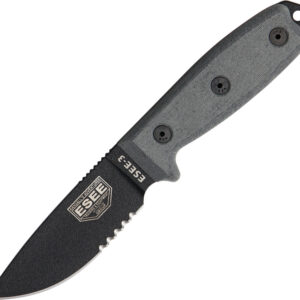 Cuchillo ESEE Model 3 Part Serrated ESEE-3S-B