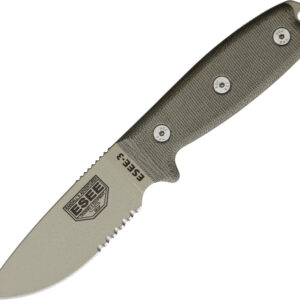 Cuchillo ESEE Model 3 Desert Tan Blade ESEE-3SM-DT