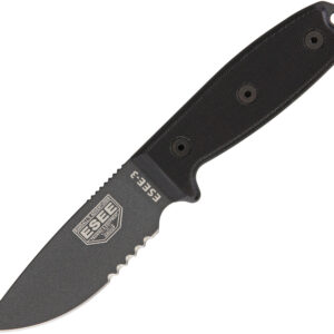 Cuchillo ESEE Model 3 Serrated Tactical ESEE-3S-TG-B