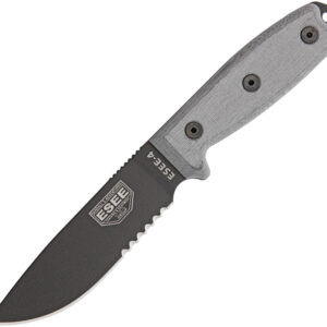 Cuchillo ESEE Model 4 Stainless Serrated ESEE-4S-MB-B