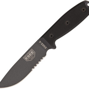 Cuchillo ESEE Model 4 Serrated Tactical ESEE-4S-TG-B