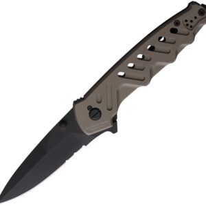 Cuchillo Extrema Ratio Caimano Nero N.A. Linerlock 04.1000.0166BLK/TM