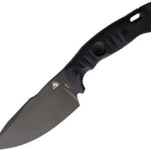 Cuchillo Fobos Knives Alaris Fixed Blade Black/Grn ALARIS-3V-MBL/GRN-PVD
