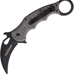 Navaja Fox Karambit Linerlock Black 479MIB