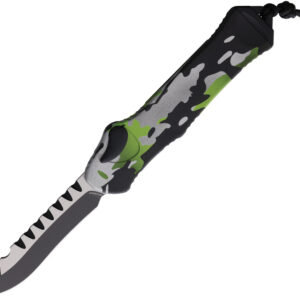 Navaja automática Heretic Knives Auto Hydra OTF Recurve Camo H008-10A-HCAMO