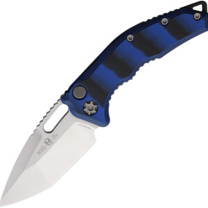 Navaja automática Heretic Knives Auto Medusa Button Lock Blue H011-2A-G10BLU