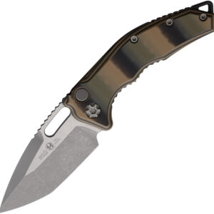 Navaja automática Heretic Knives Auto Medusa Button Lock Camo H011-5A-G10/CAMO