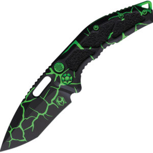 Navaja automática Heretic Knives Auto Medusa Button Lock Toxic H012-MAG-TX