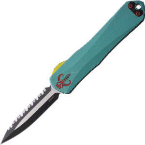 Navaja automática Heretic Knives Auto Manticore E OTF Teal 028-10C-BOUNTY