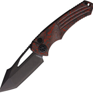 Navaja Heretic Knives Pariah Button Lock Red Camo H0476-A-RD/CC