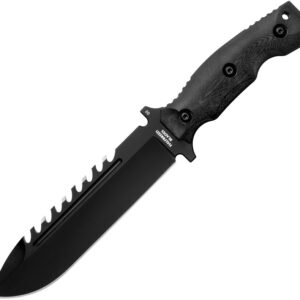 Cuchillo Halfbreed Blades Large Survival Knife Black LSK-01 BLK