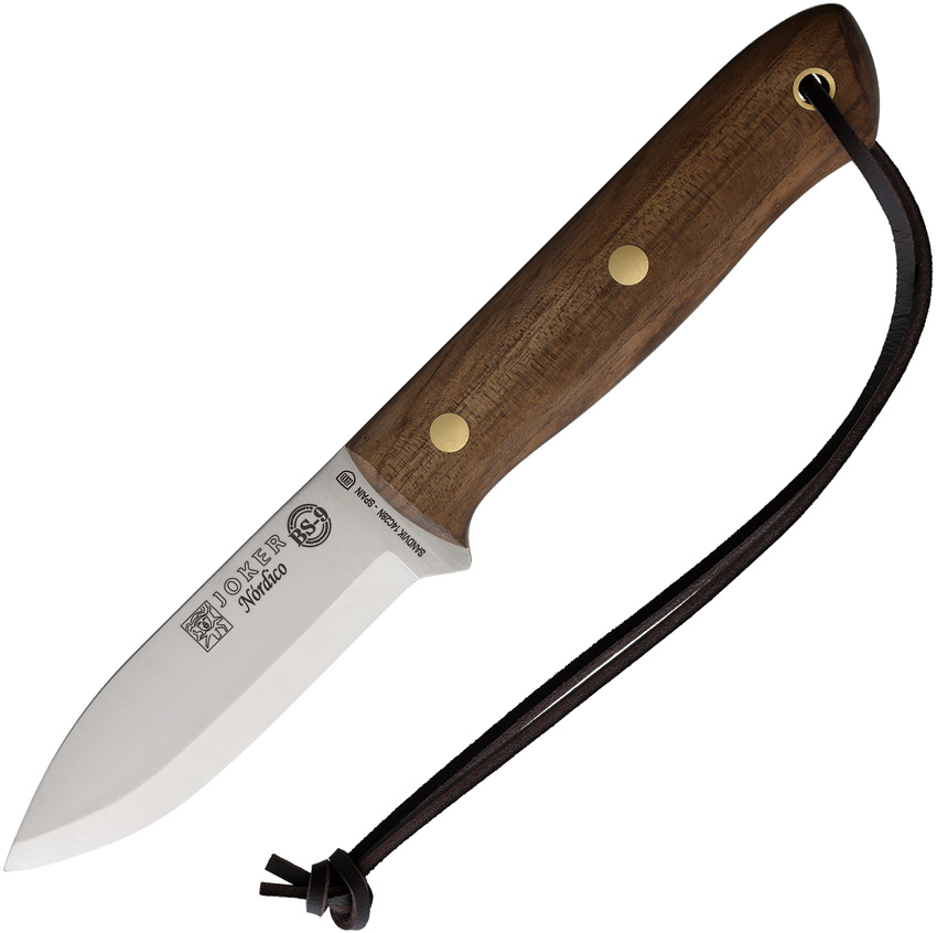 Cuchillo Joker Nordico Fixed Blade Walnut CN115