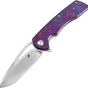 Navaja Kansept Knives Kryo Framelock Timascus K1001M2