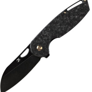 Navaja Kansept Knives Model 6 Framelock Shred CF K1022A6