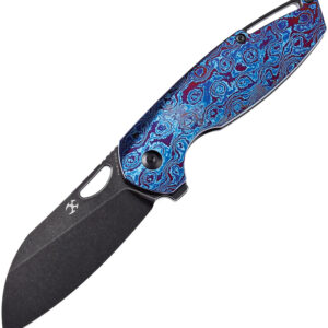 Navaja Kansept Knives Model 6 Framelock Timascus K1022B4
