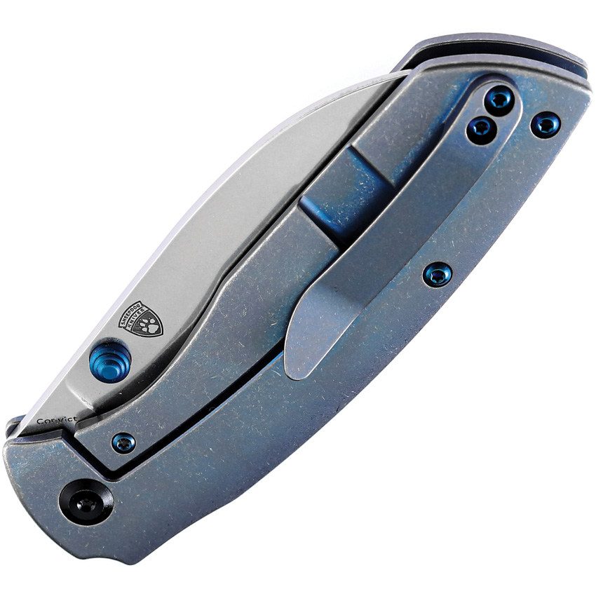 Navaja Kansept Knives Convict Framelock Blue K1023B2 - Image 2