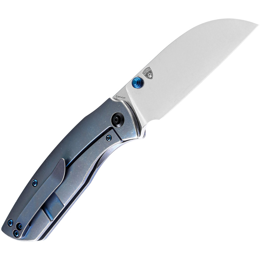 Navaja Kansept Knives Convict Framelock Blue K1023B2 - Image 4
