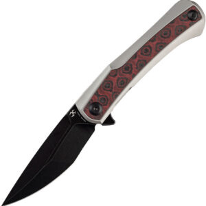 Navaja Kansept Knives Kratos Framelock Red/Blk CF K1024A9