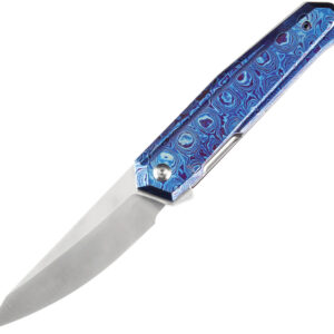 Navaja Kansept Knives Integra Framelock Timascus K1042B1