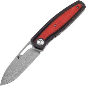 Navaja Kansept Knives Mato Linerlock CF/Red Dam K1050A5
