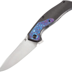 Navaja Kansept Knives Havorn Framelock Timascus K1069A5