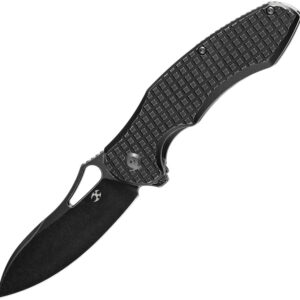 Navaja Kansept Knives Echis Framelock Black Frag K1071A5