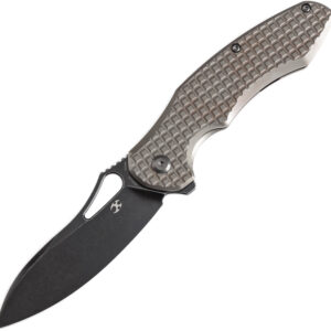 Navaja Kansept Knives Echis Framelock Bronze Frag K1071A6