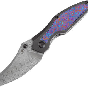 Navaja Kansept Knives Baba Yaga Framelock Timascus K1074A8