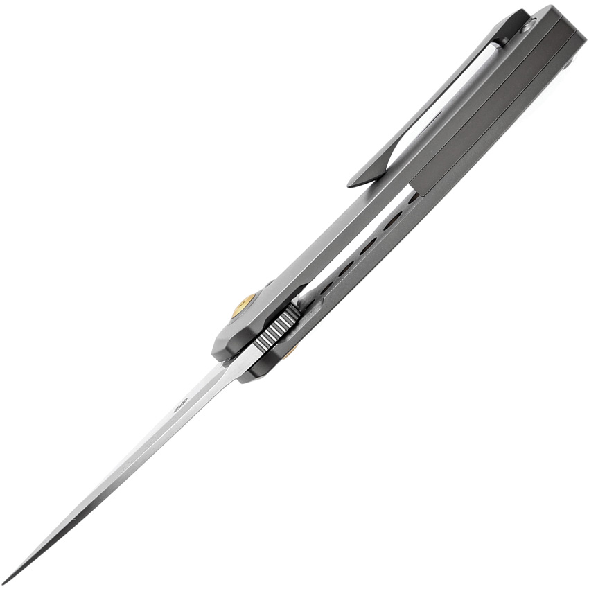 Navaja Kansept Knives Odd 21 Framelock Dama Gray K1077A2 - Image 5